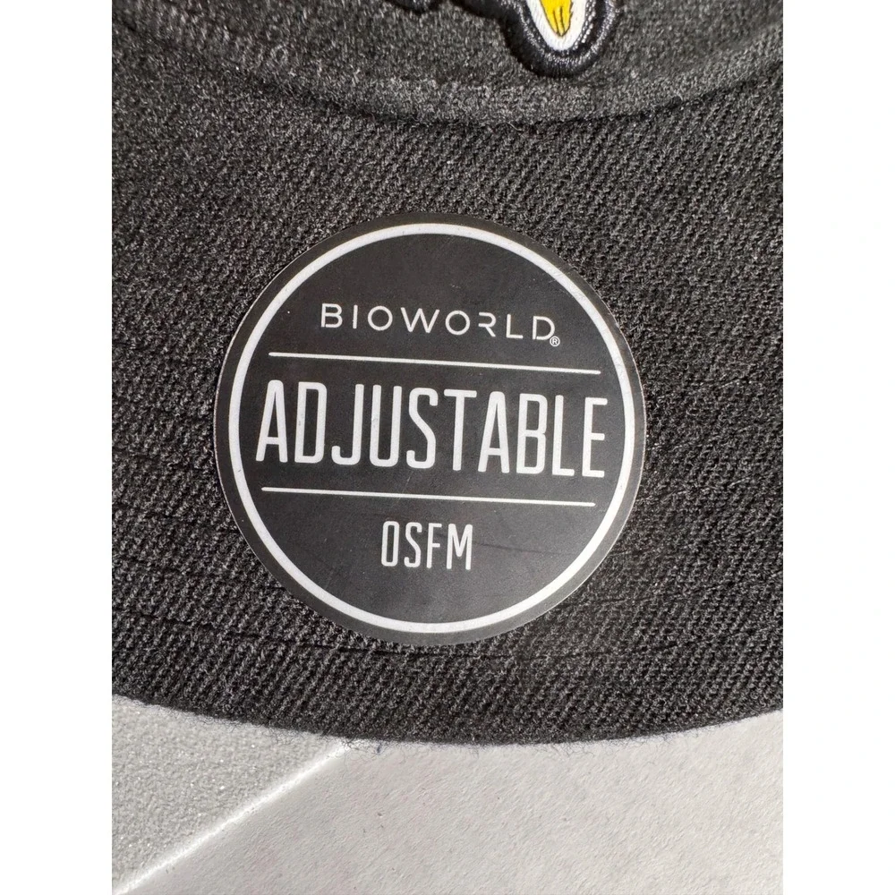 Bioworld Pokemon Pikachu Snapback Hat Black Japanese Katakana Adjustable OSFM